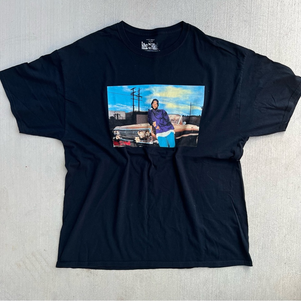 Boyz n the Hood Movie Graphic Tee XL Ice Cube Doughboy 63 Impala Black Shirt